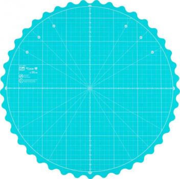 Prym Love Drehbare Schneidematte Rund Ø 35 cm in Mint 611469